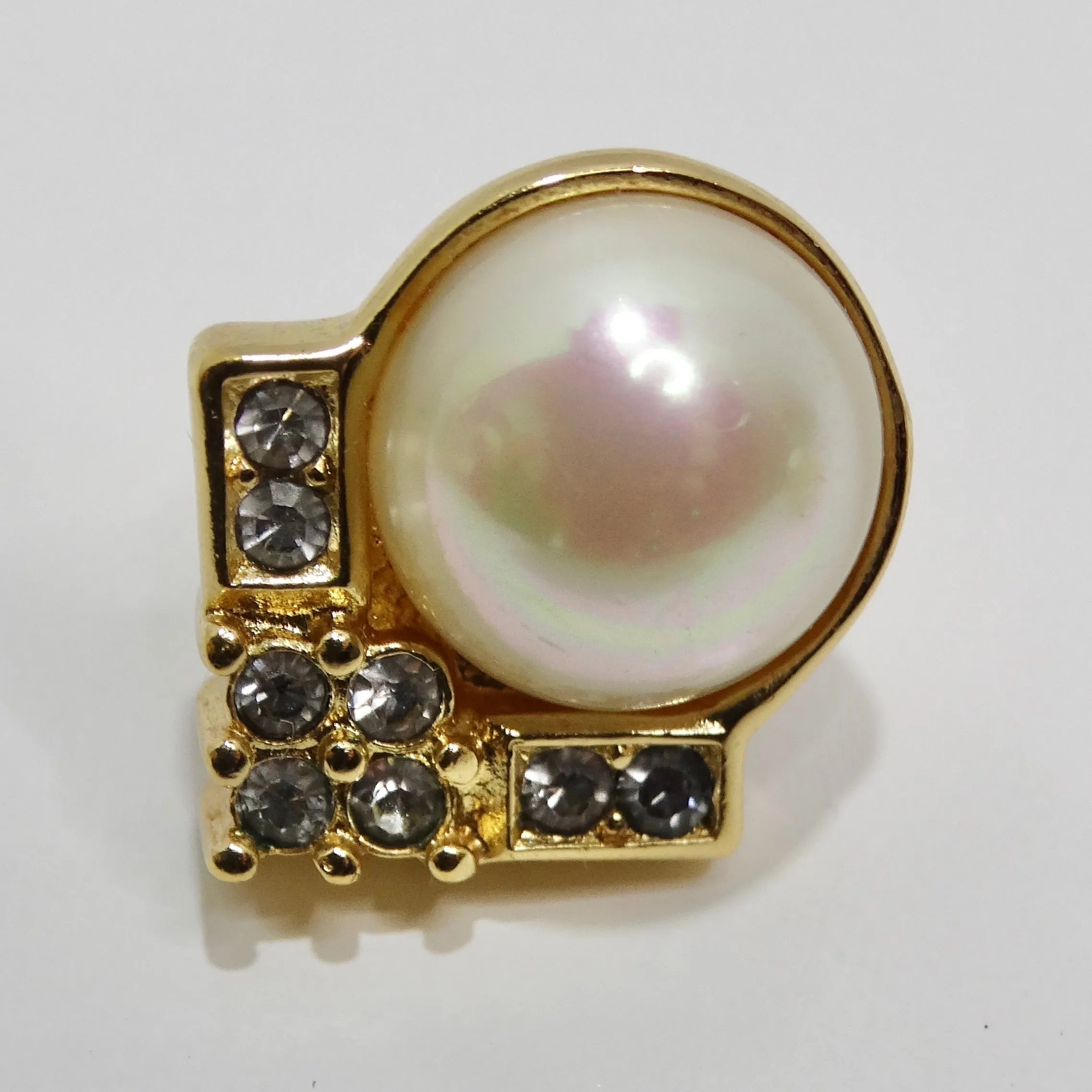 14K Gold Plated Vintage Pearl Earrings