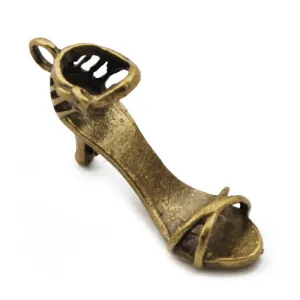 29*15*7mm Vintage antique bronze Zinc alloy charms,3D lady shoes,sold 100 pcs per pkg