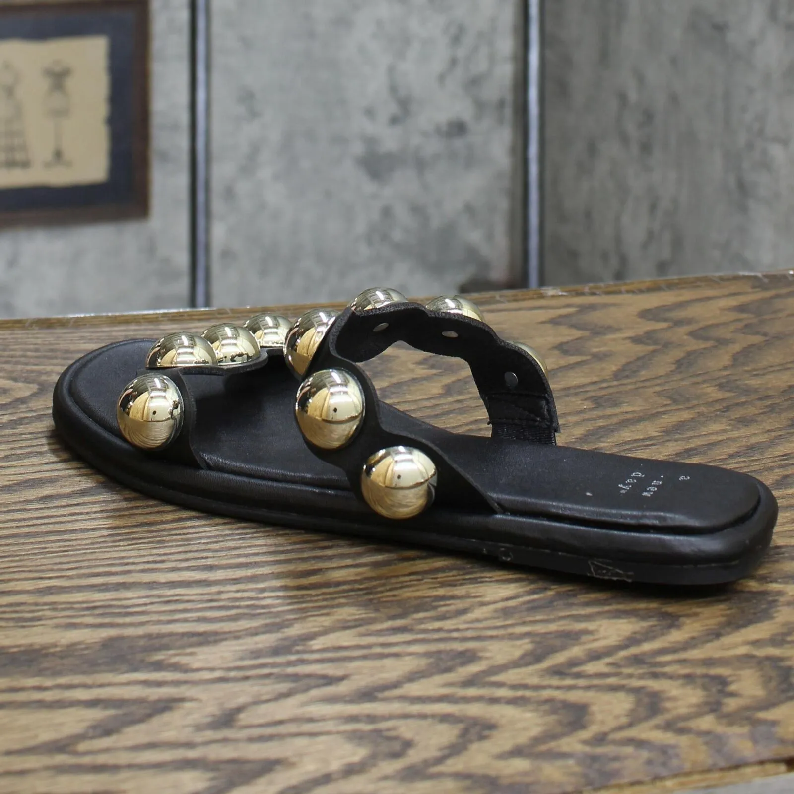 A New Day Women's Didi Embellished Slide Sandals Black 8