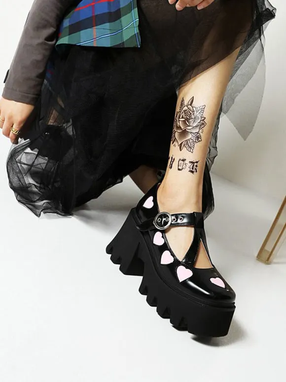 Academic Lolita Footwear White Round Toe PU Leather Lolita Shoes