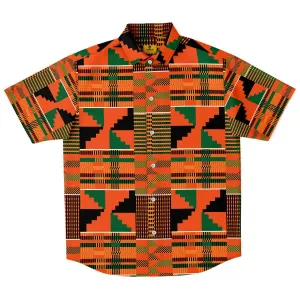 Amoke African Print Short Sleeve Shirt