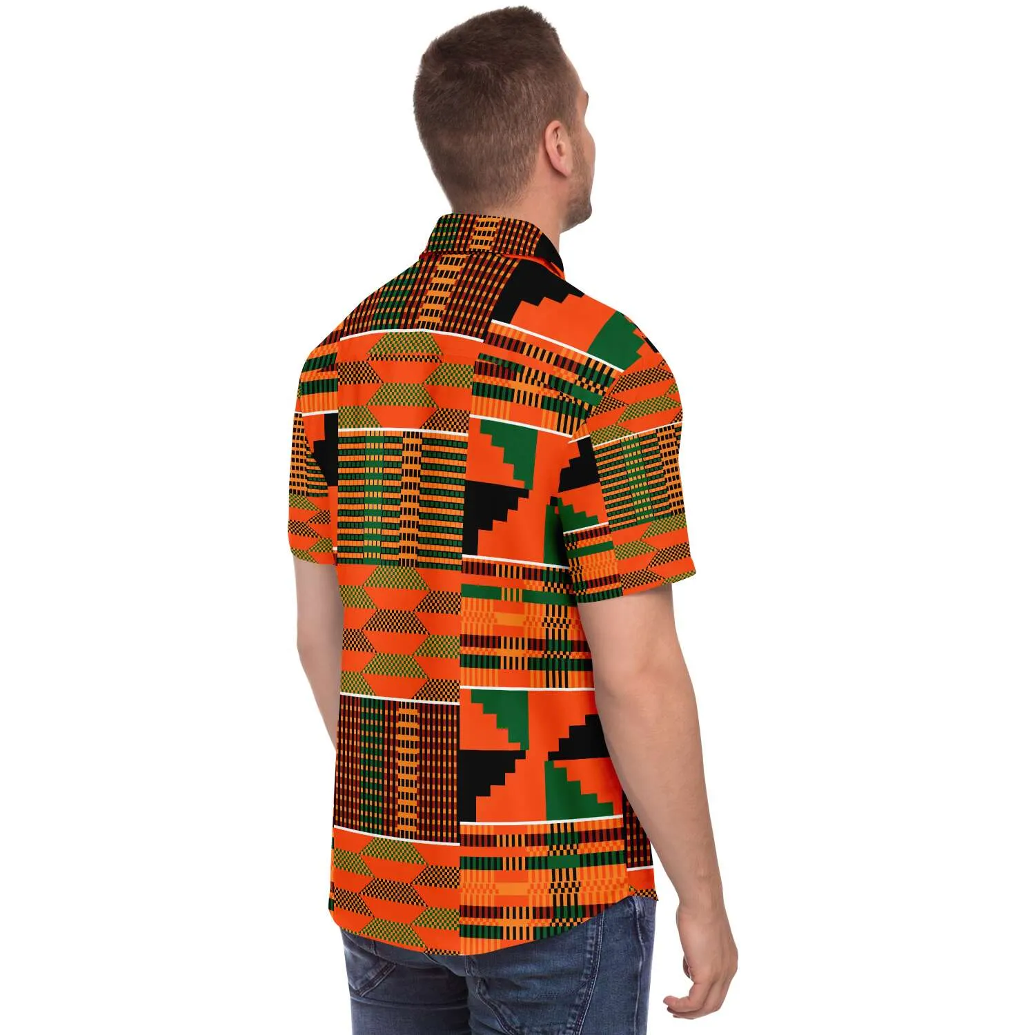 Amoke African Print Short Sleeve Shirt