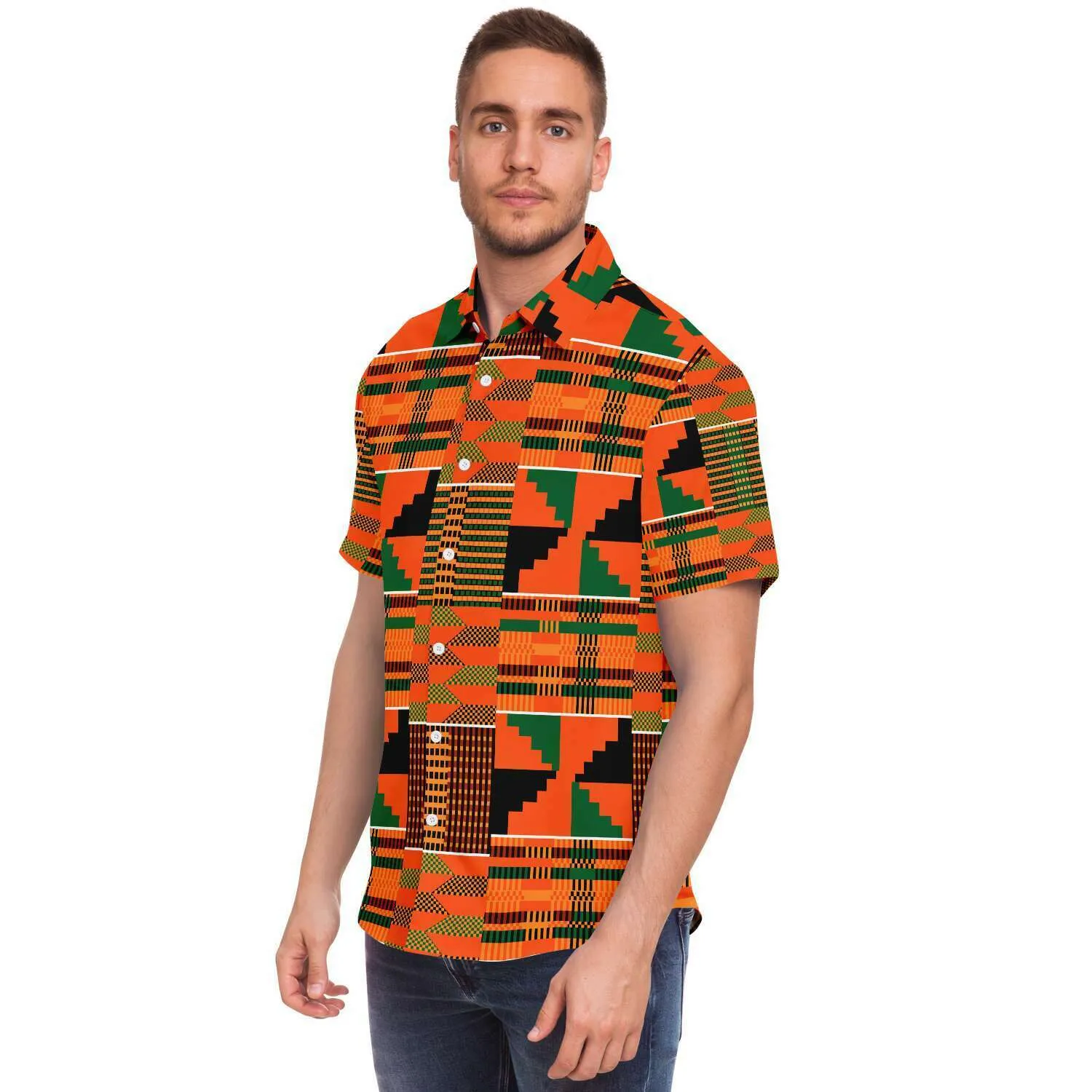 Amoke African Print Short Sleeve Shirt
