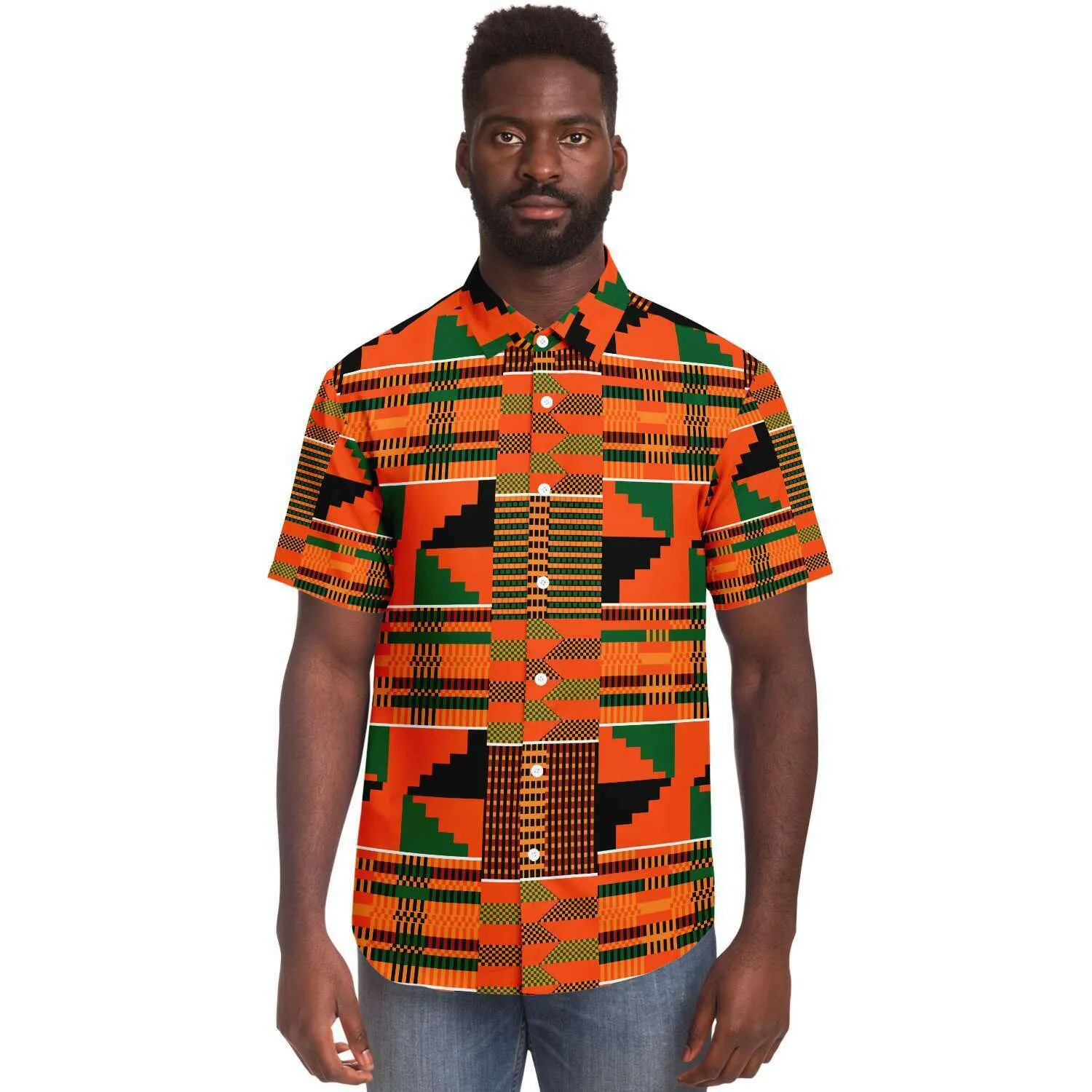 Amoke African Print Short Sleeve Shirt