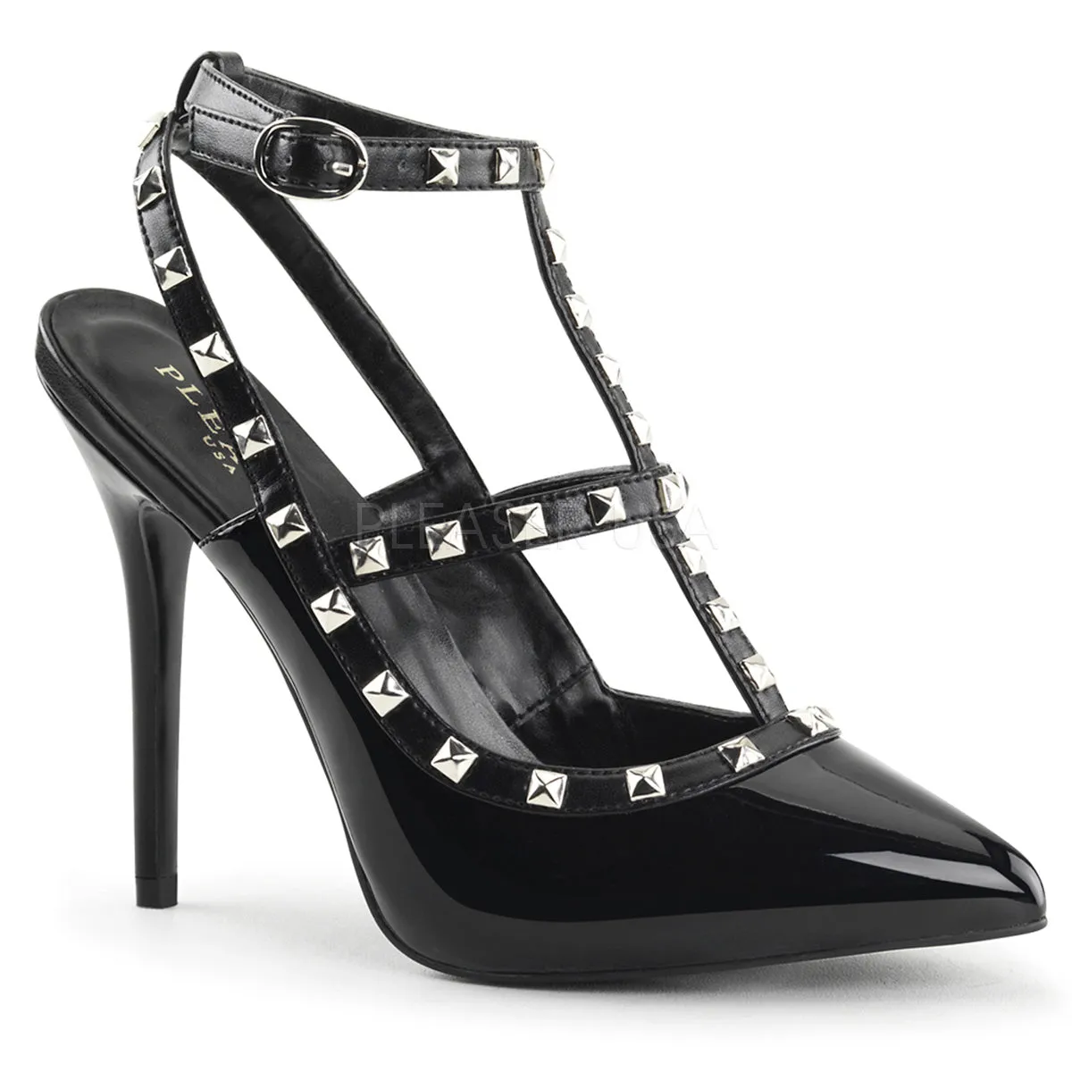 AMUSE-18  Black Patent-Pu