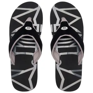 Animal Bazil Logo Flip Flops  - Black