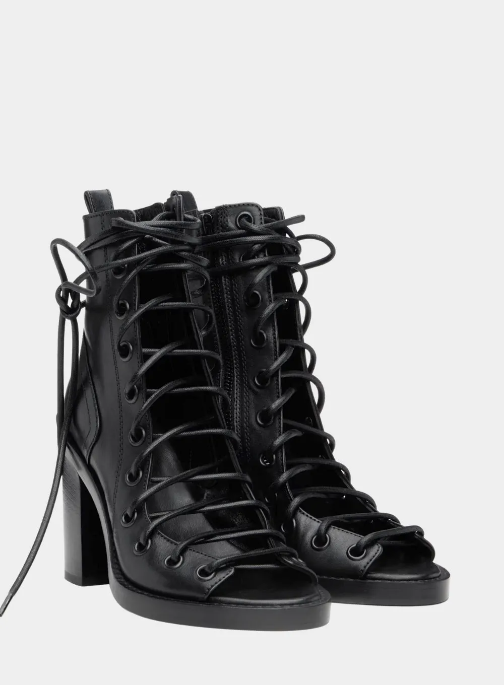 ANN DEMEULEMEESTER | Bernardina Lace-Up Heeled Sandals
