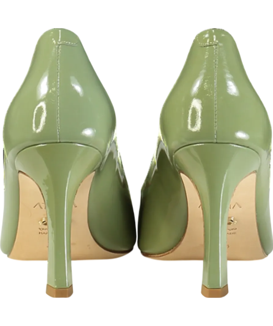 ATANA Green Fiorellini Pump In Semi-patent Leather UK 5 EU 38 👠
