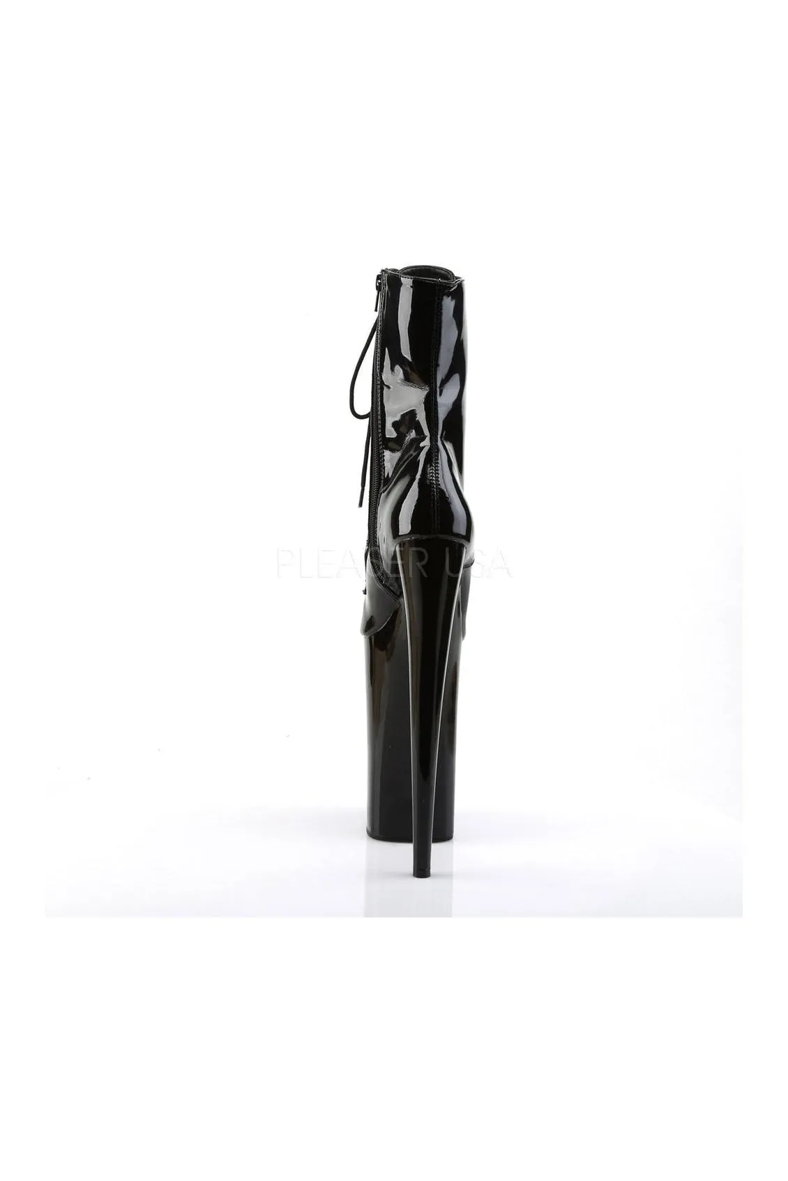 BEYOND-1020 Platform Boot  | Black Patent