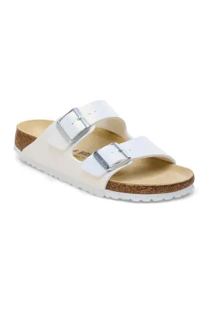 Birkenstock Arizona Birko-Flor Sandals for Women in White Lizard  | 1026500