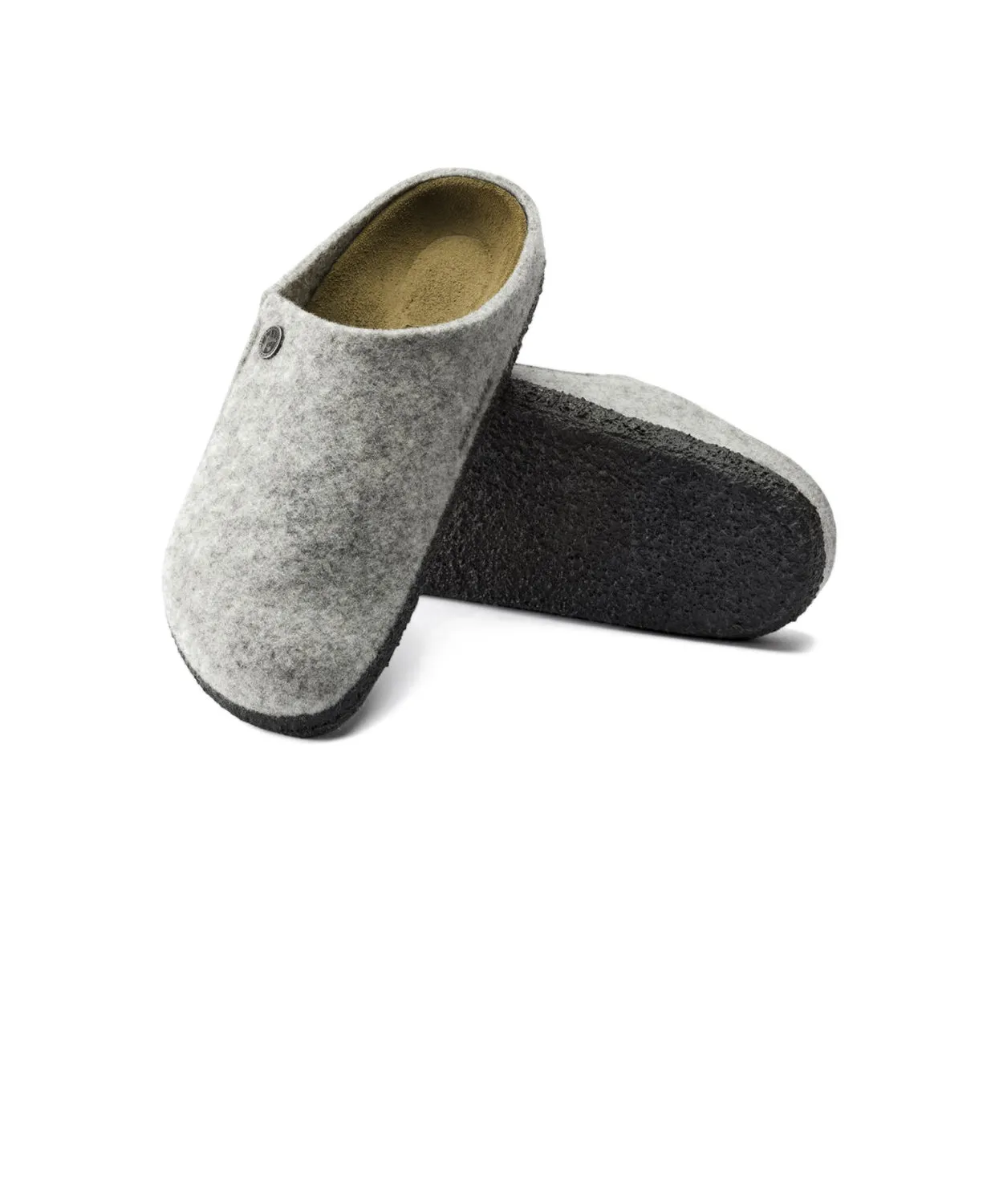 Birkenstock Zermatt Wool Felt Light Grey Clogs