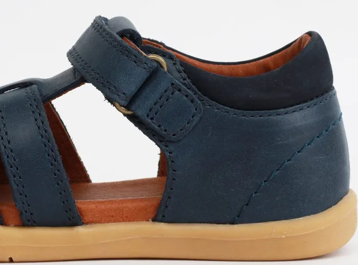 Bobux IWalk Roam - Navy Leather Closed Toe Sandal