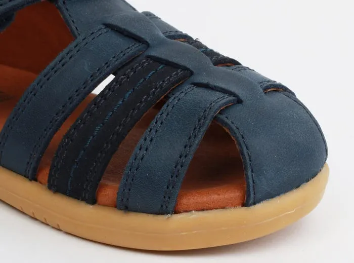 Bobux IWalk Roam - Navy Leather Closed Toe Sandal