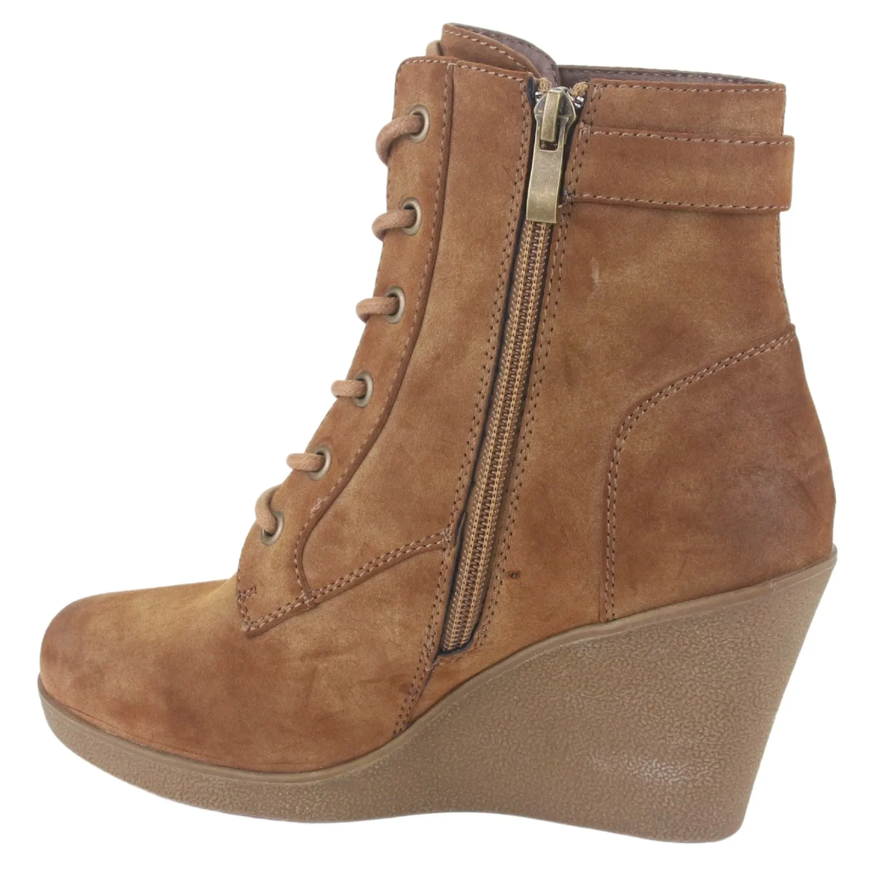 Botin Chalada Mujer Wedge-44 Tostado Casual
