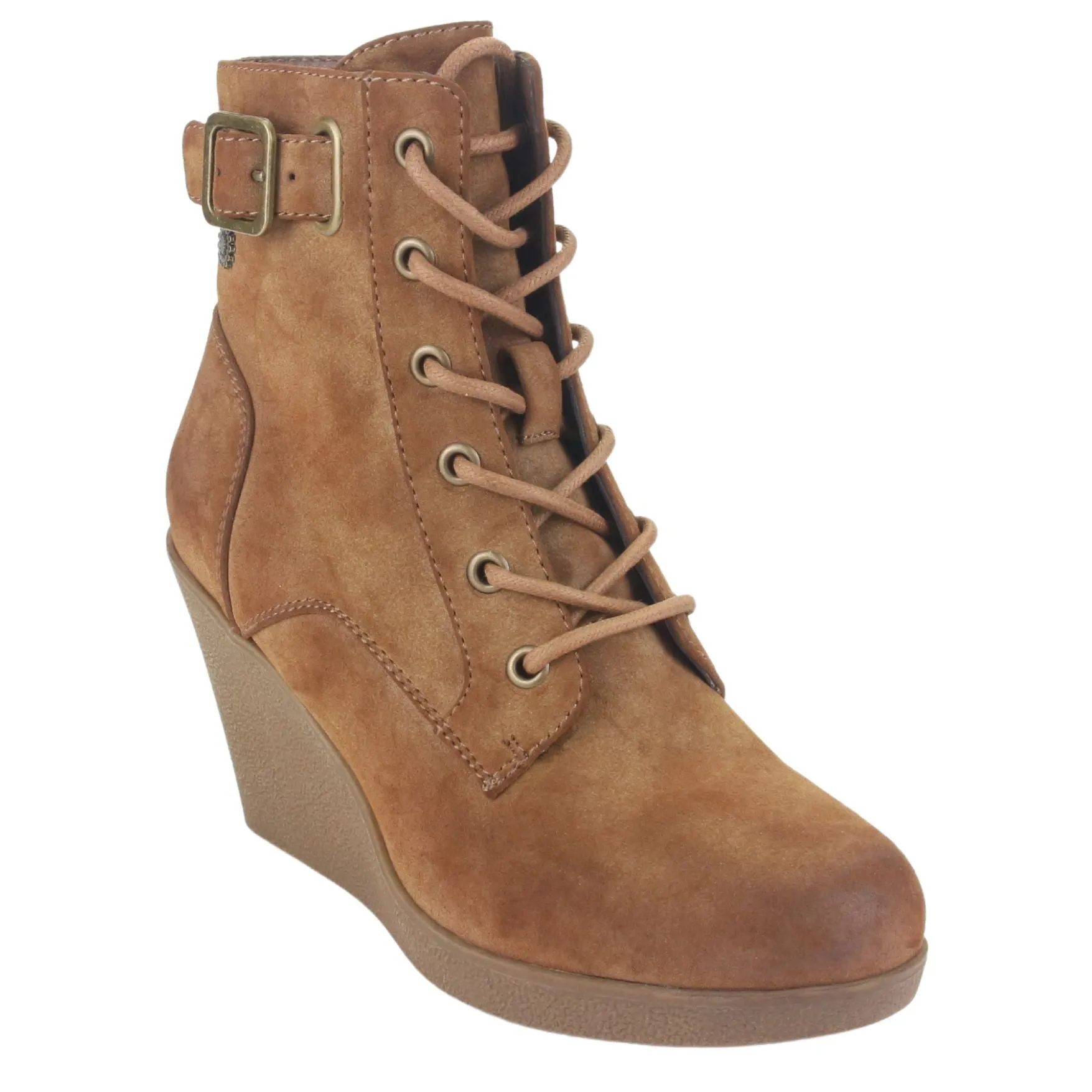 Botin Chalada Mujer Wedge-44 Tostado Casual