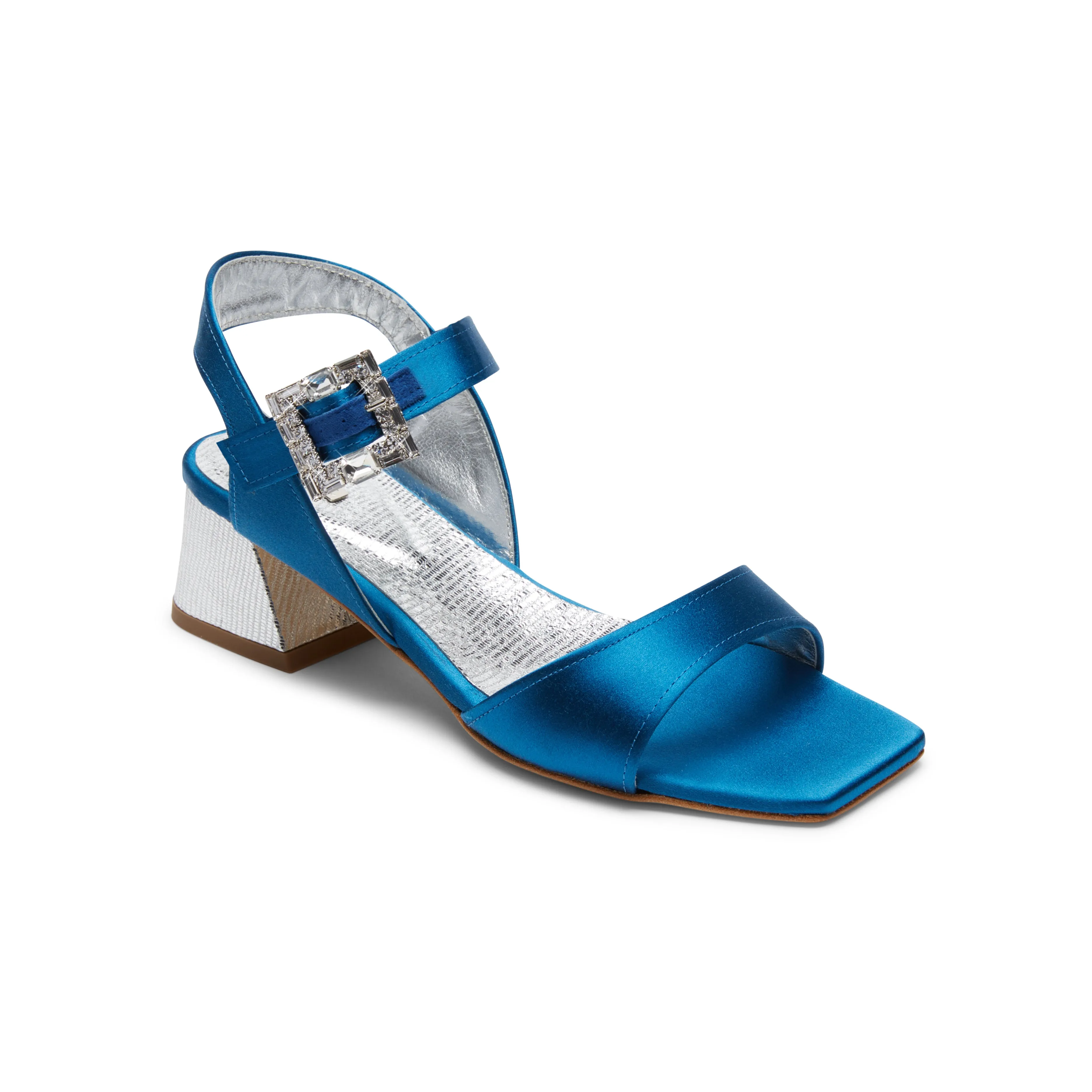 Brandi Blue Ankle Strap Sandals