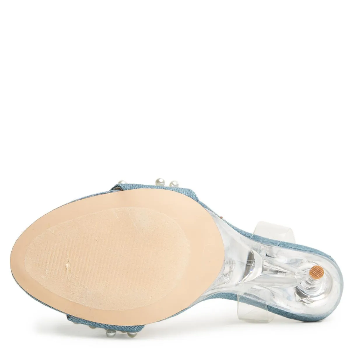 Cape Robbin London-3 Denim High Heel Denim Blue