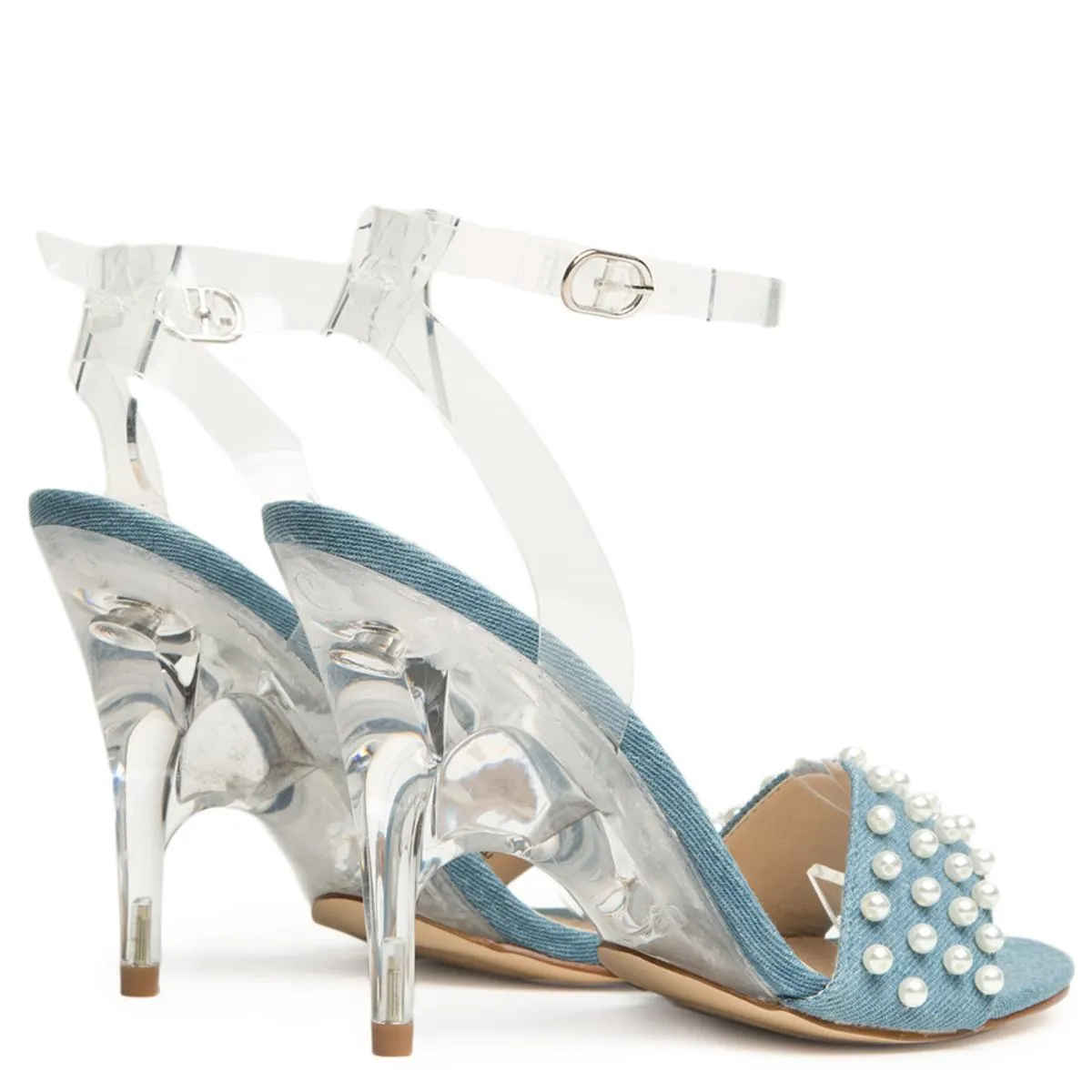 Cape Robbin London-3 Denim High Heel Denim Blue