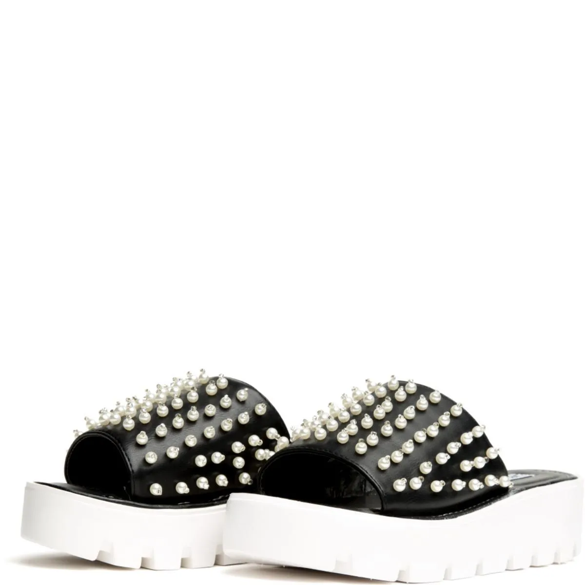 Cape Robbin Mandy-1 Black Slides Black