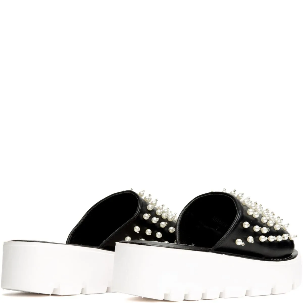 Cape Robbin Mandy-1 Black Slides Black