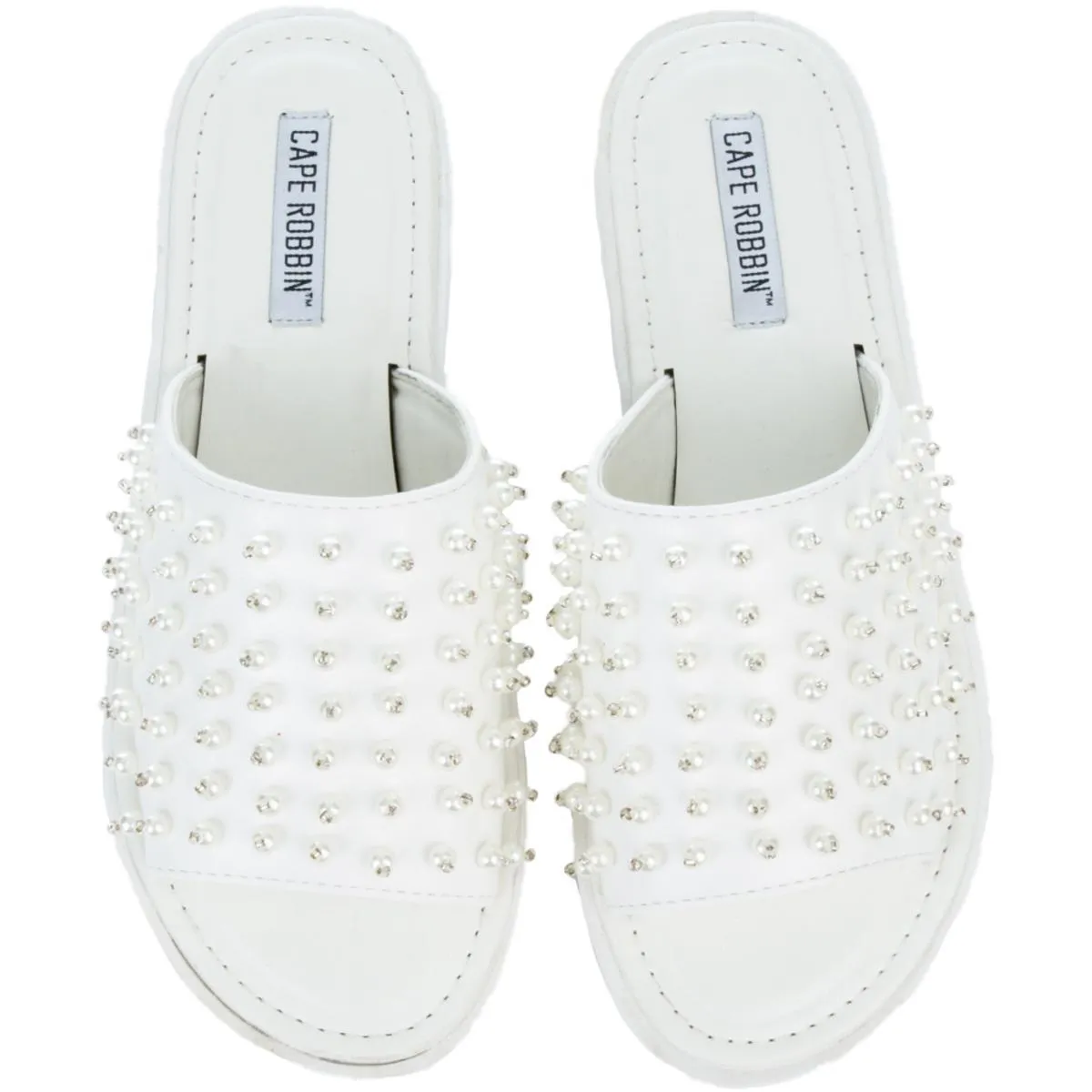 Cape Robbin Mandy-1 White Slides White