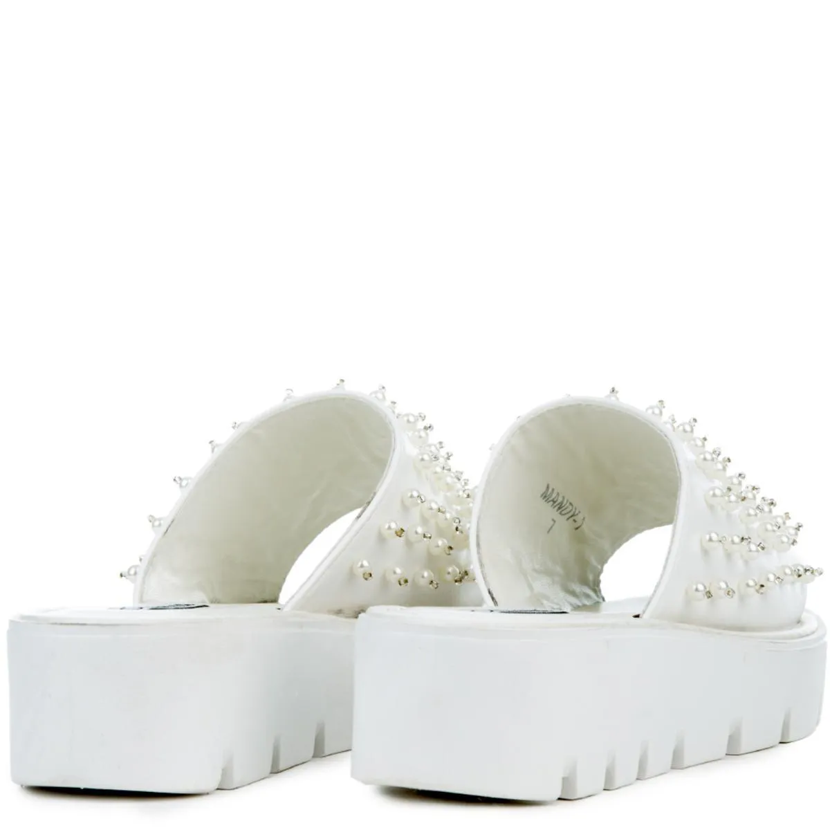 Cape Robbin Mandy-1 White Slides White