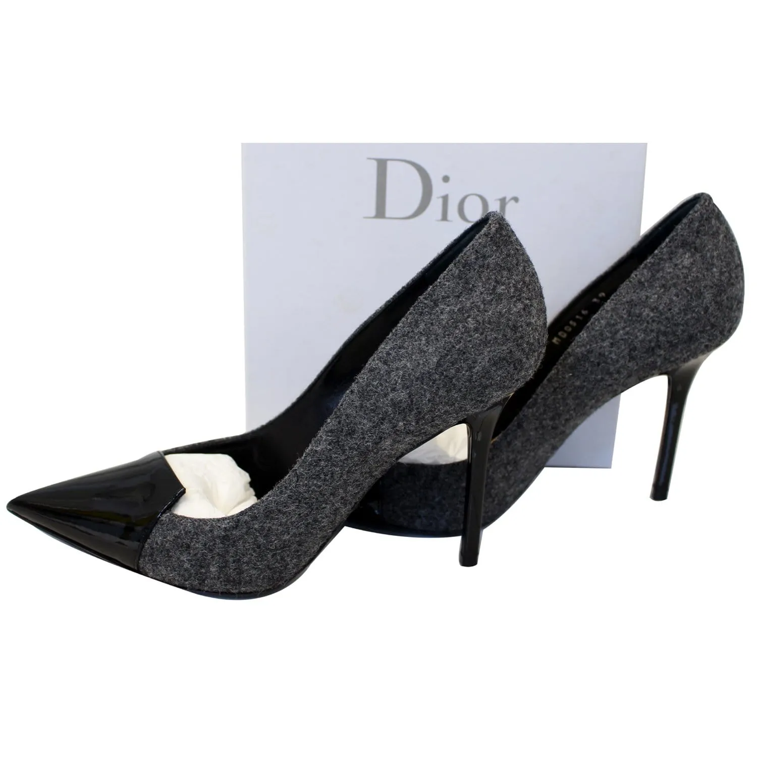 Christian Dior Spade Heels Black/Grey Size 9