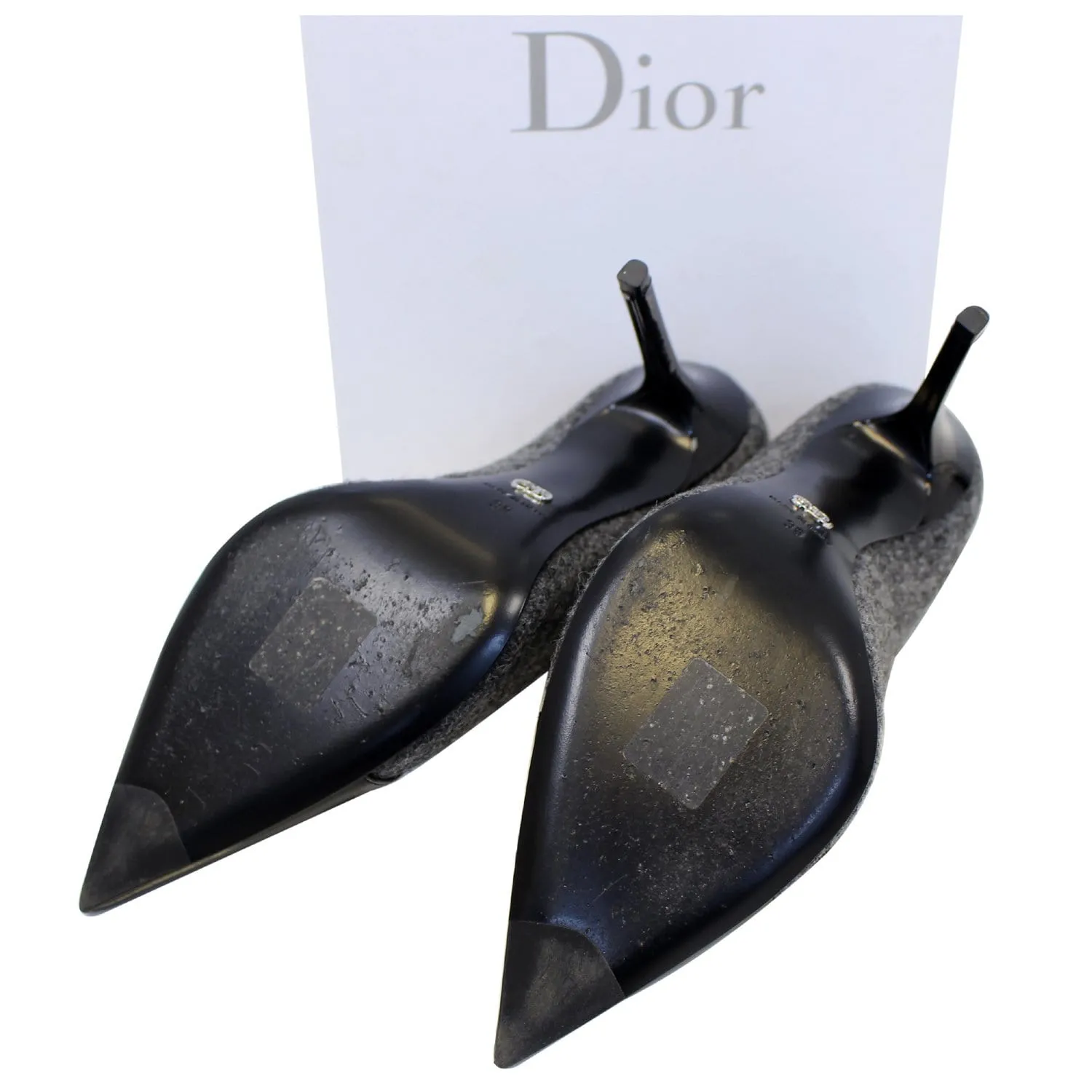 Christian Dior Spade Heels Black/Grey Size 9