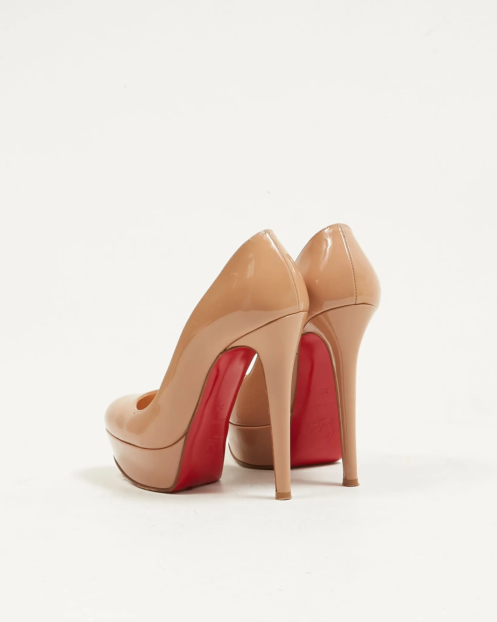 Christian Louboutin Nude Patent Alti 160mm Pumps - 35
