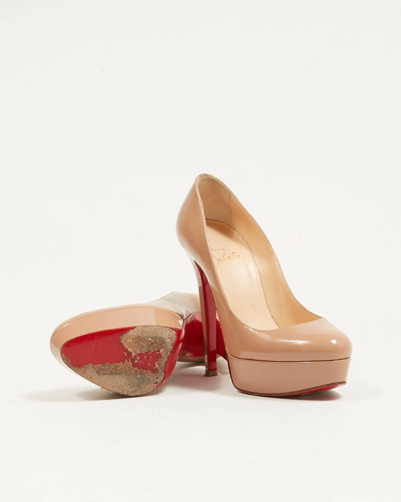 Christian Louboutin Nude Patent Alti 160mm Pumps - 35