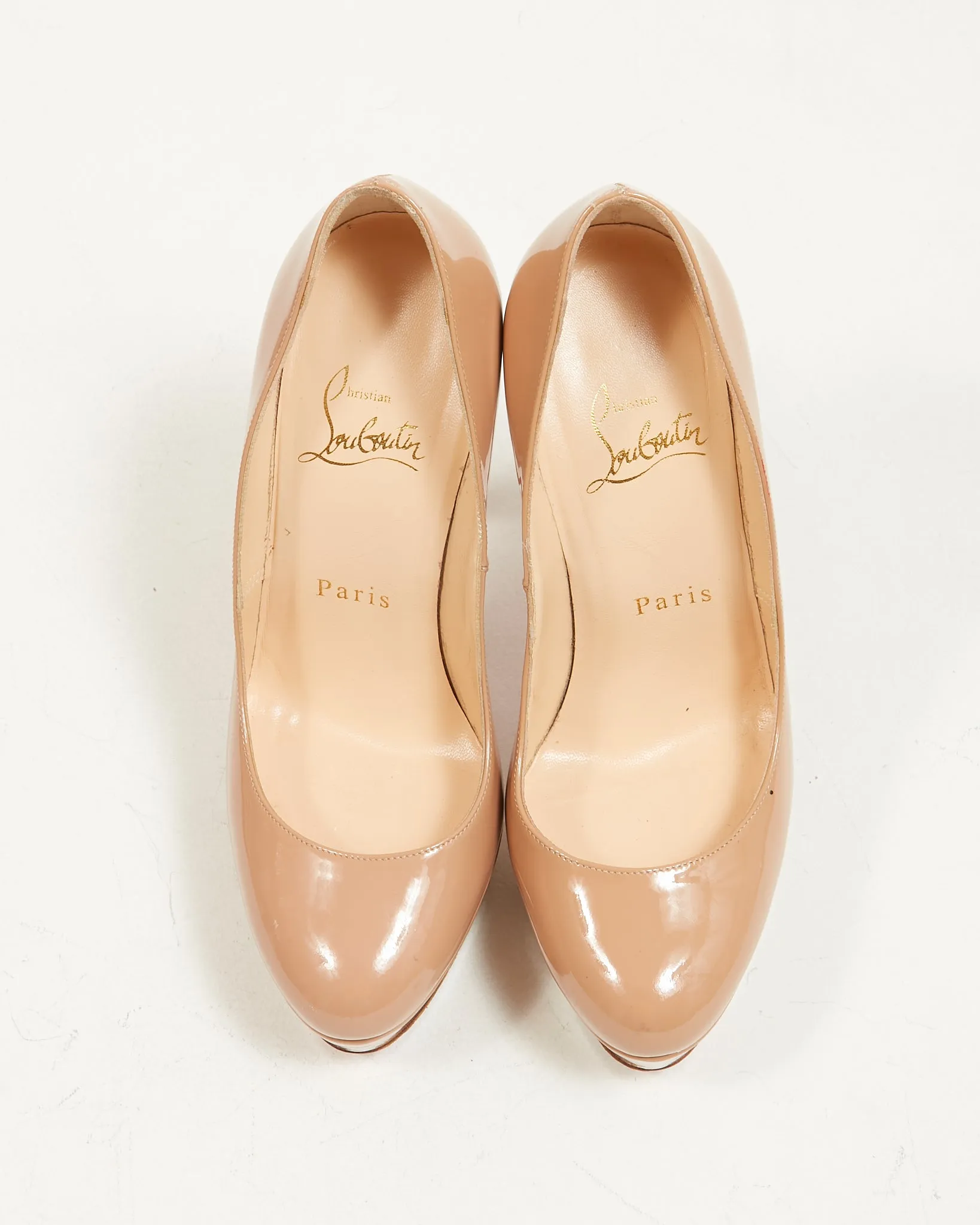 Christian Louboutin Nude Patent Alti 160mm Pumps - 35