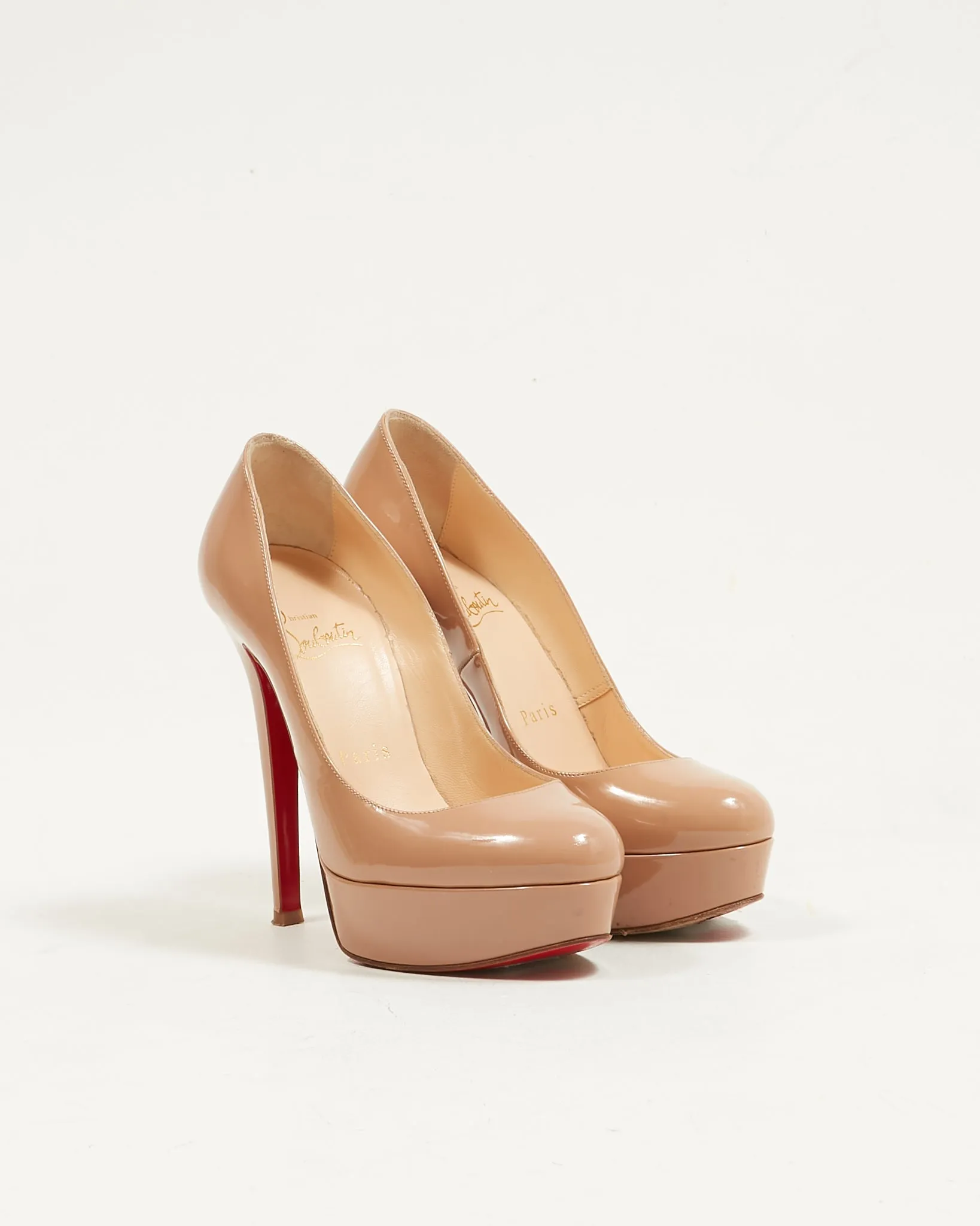 Christian Louboutin Nude Patent Alti 160mm Pumps - 35