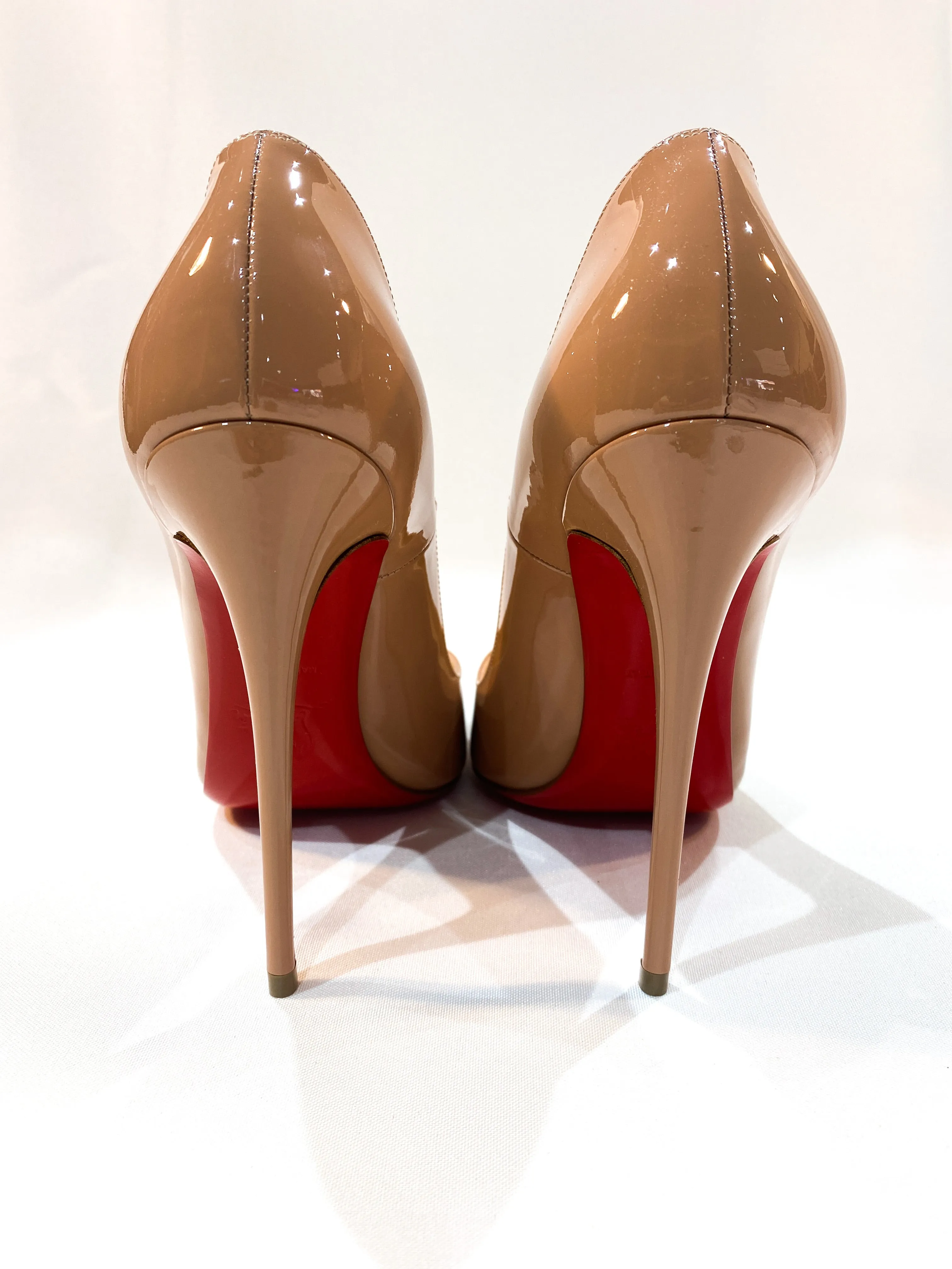 Christian Louboutin So Kate 120 Patent Leather In Nude