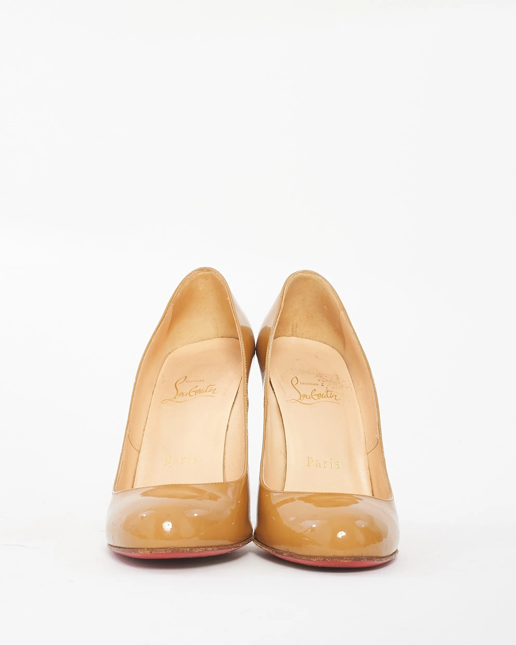 Christian Louboutin Tan Patent Leather Pump - 36