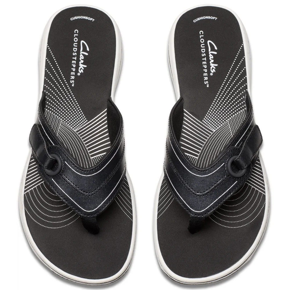 Clarks Brinkley Reyna Black Sandals