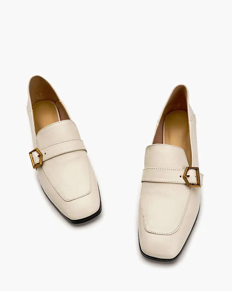 (Clean Up) Gentle And Versatile Square Toe Loafers