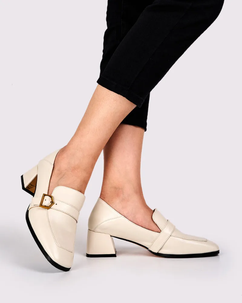 (Clean Up) Gentle And Versatile Square Toe Loafers
