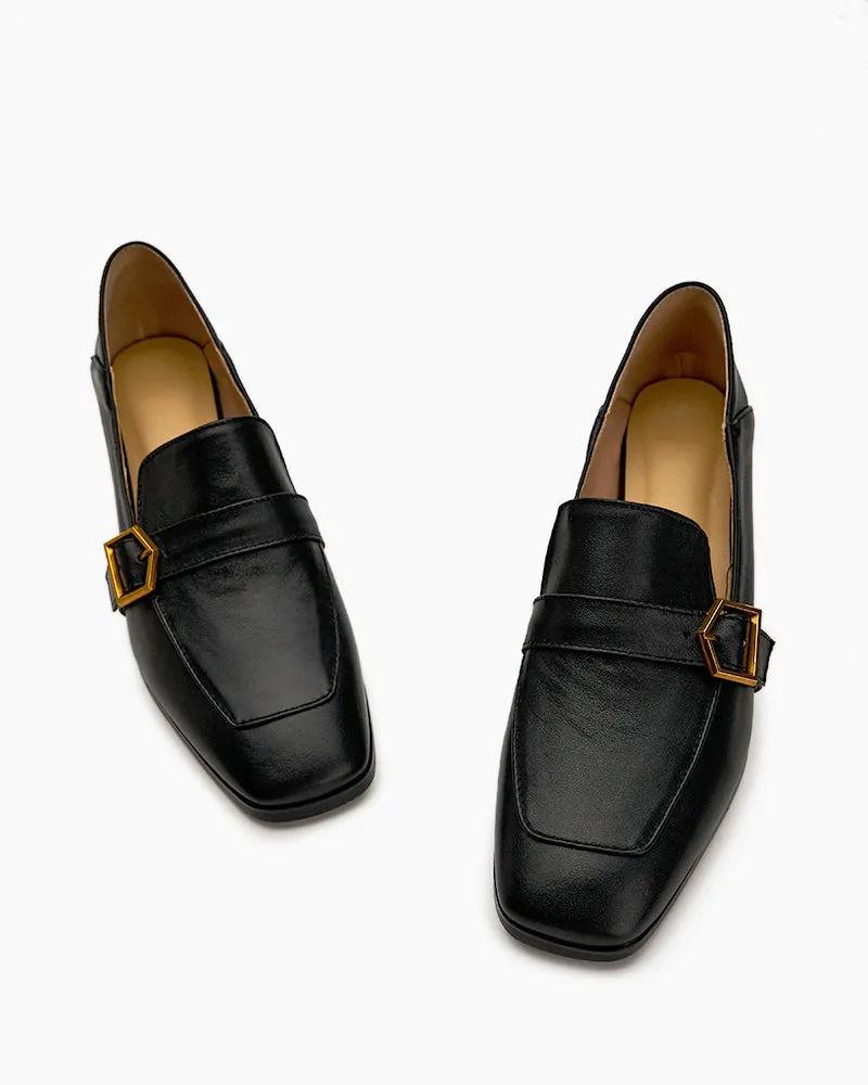 (Clean Up) Gentle And Versatile Square Toe Loafers