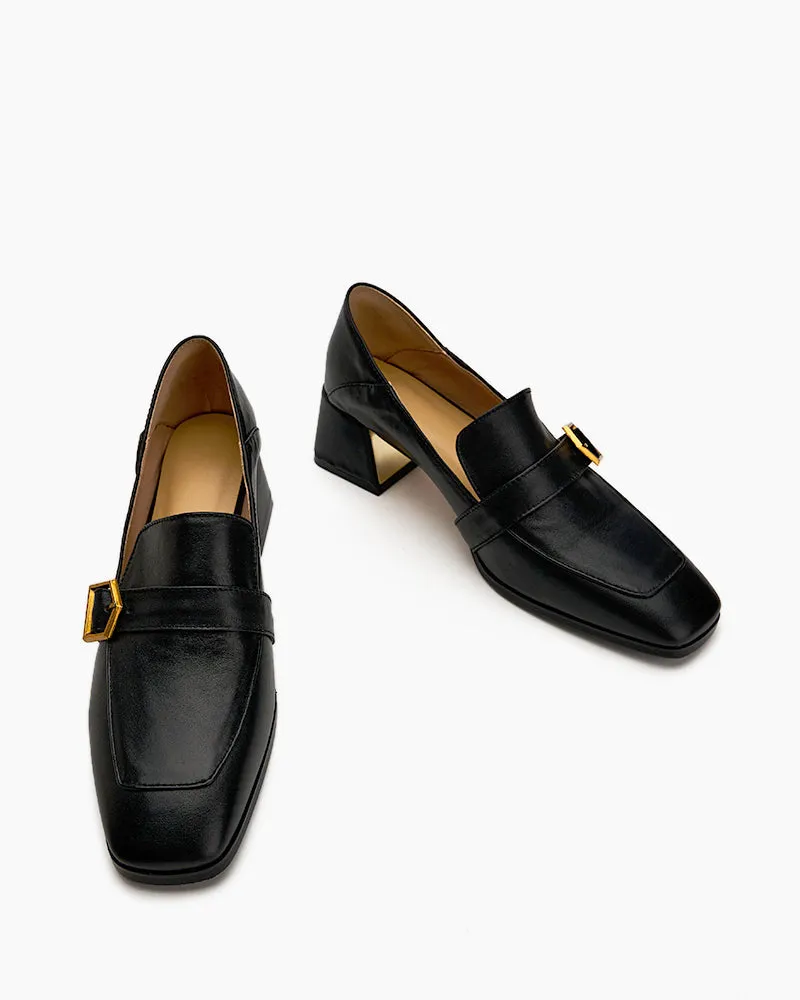 (Clean Up) Gentle And Versatile Square Toe Loafers