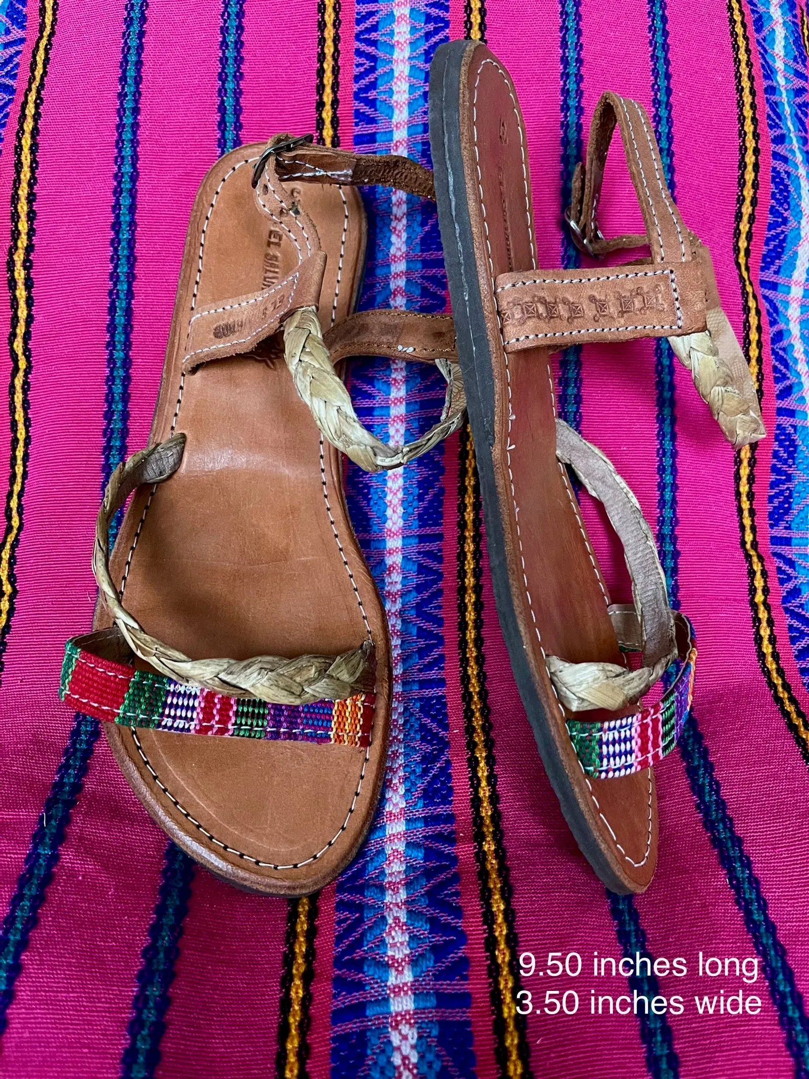 Colorful Genuine Leather and Thin Yute Sandal- Sandalias Multi Jute Colores de Cuero