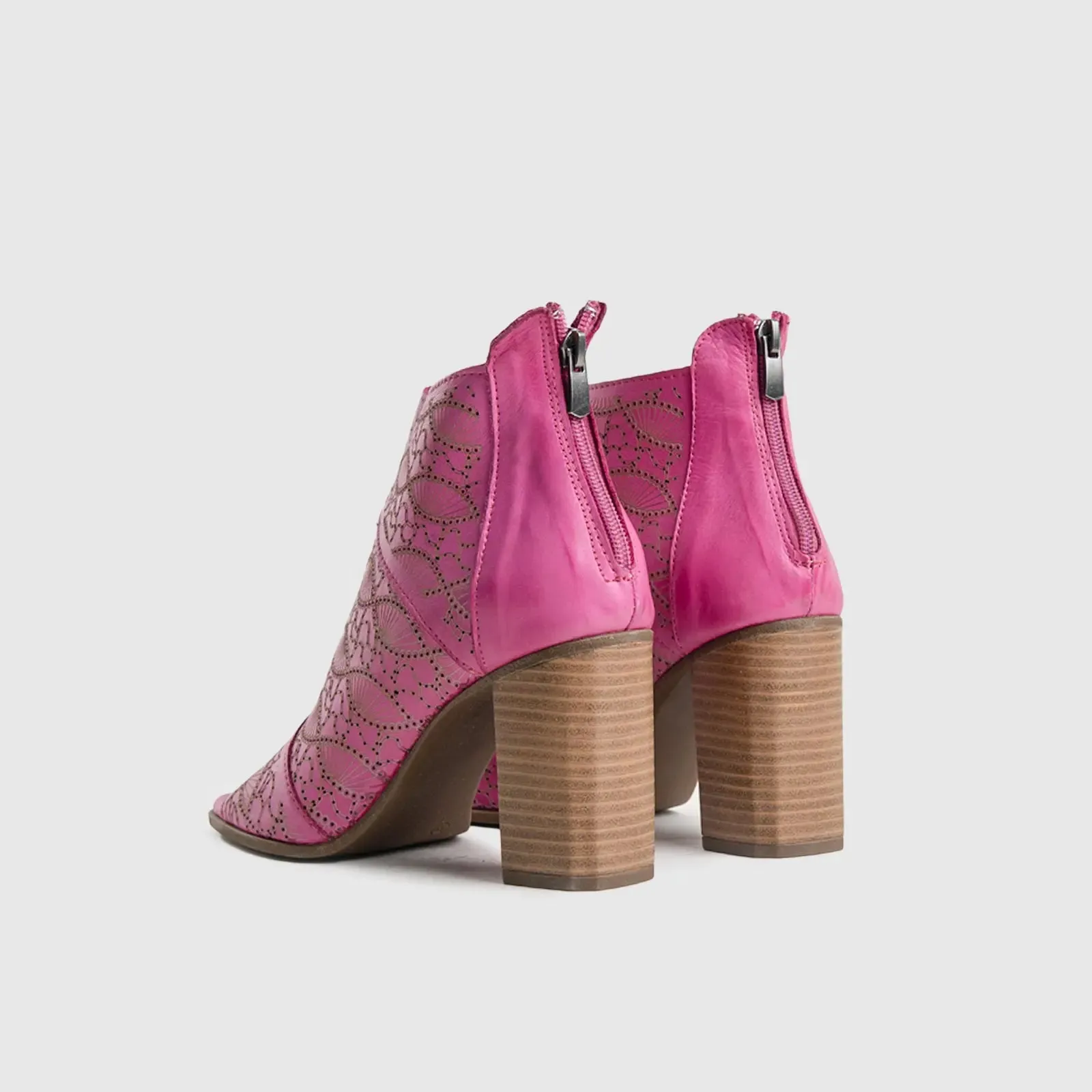 Comfort Block Heel Sandal Pink 8330