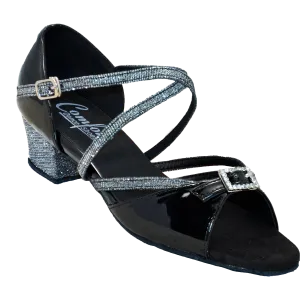 Comfort Single Buckle - Black Patent / Graphite