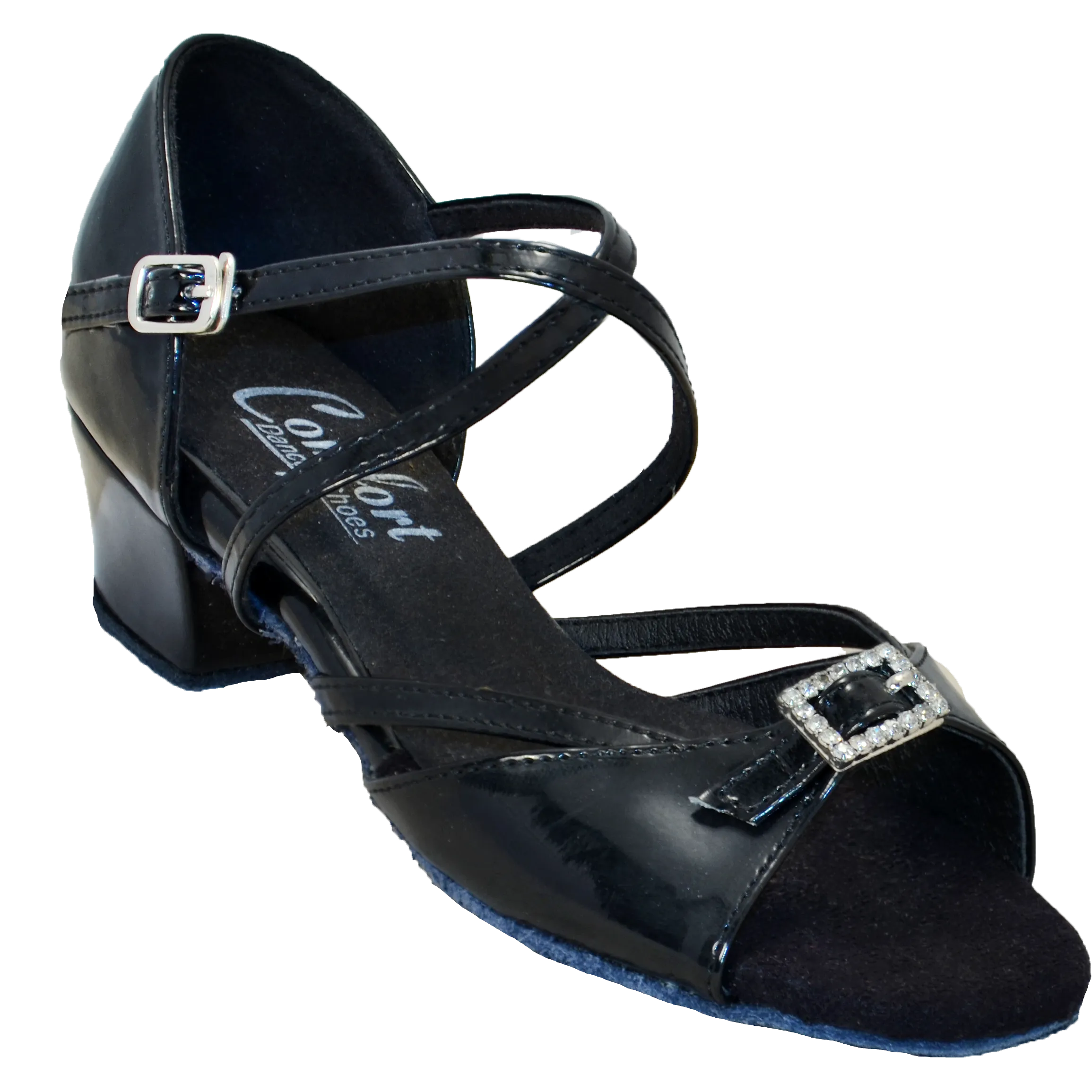 Comfort Single Buckle - Black Patent