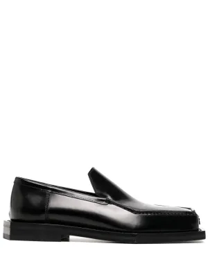 Coperni square-toe polished-finish loafer