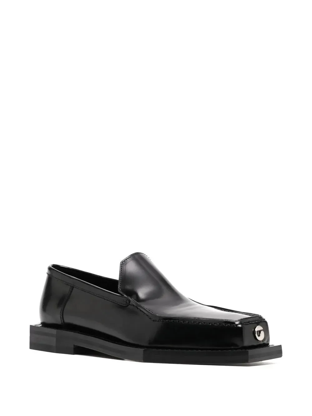 Coperni square-toe polished-finish loafer