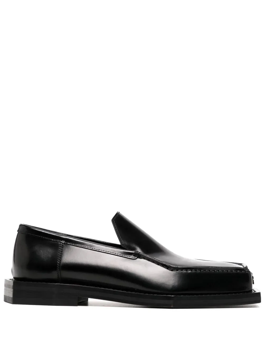 Coperni square-toe polished-finish loafer