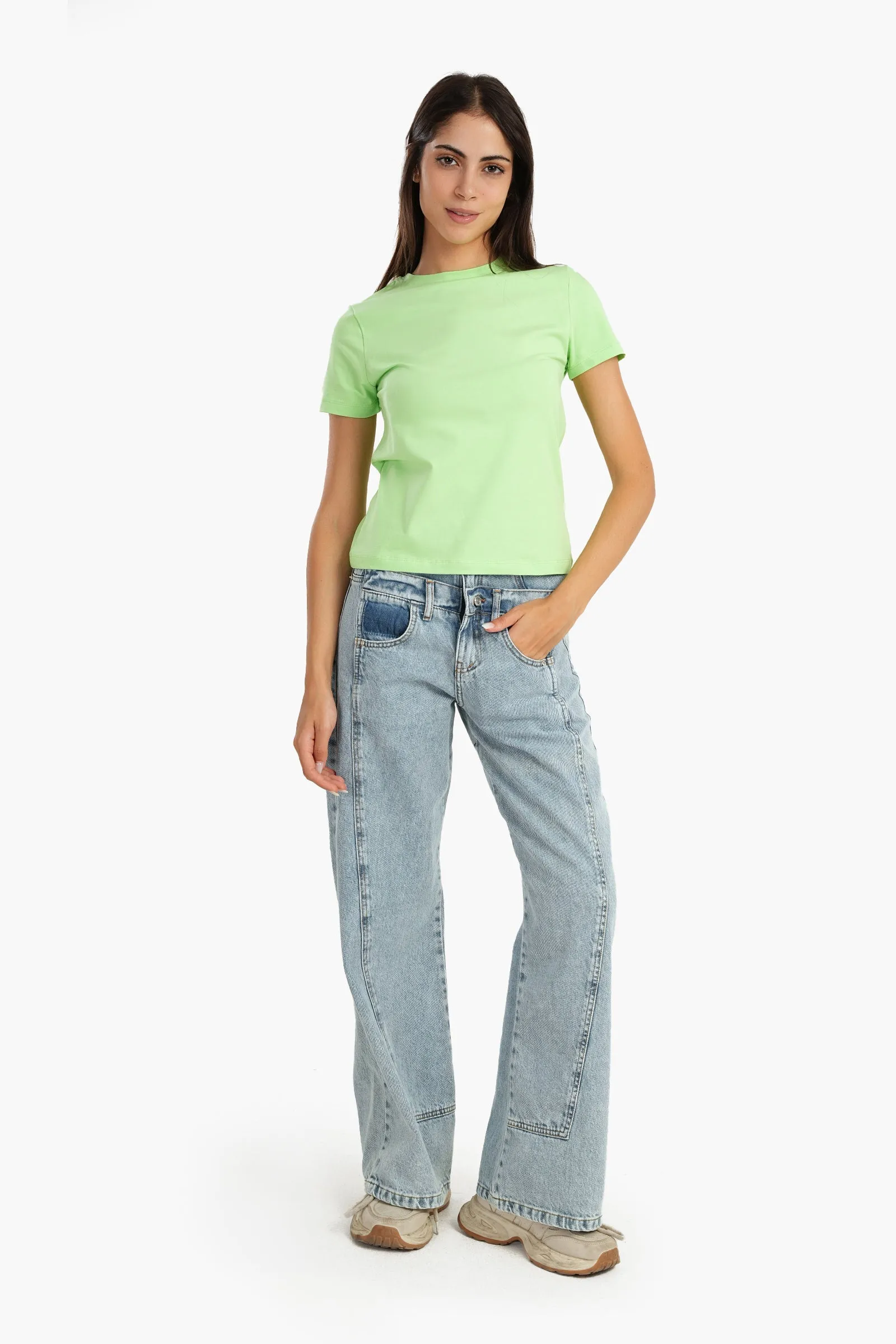 Cotton Basic Slip On T-Shirt