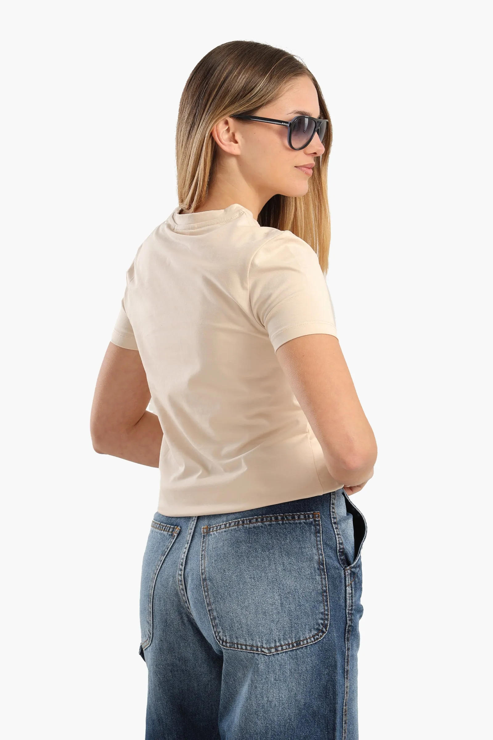 Cotton Basic Slip On T-Shirt