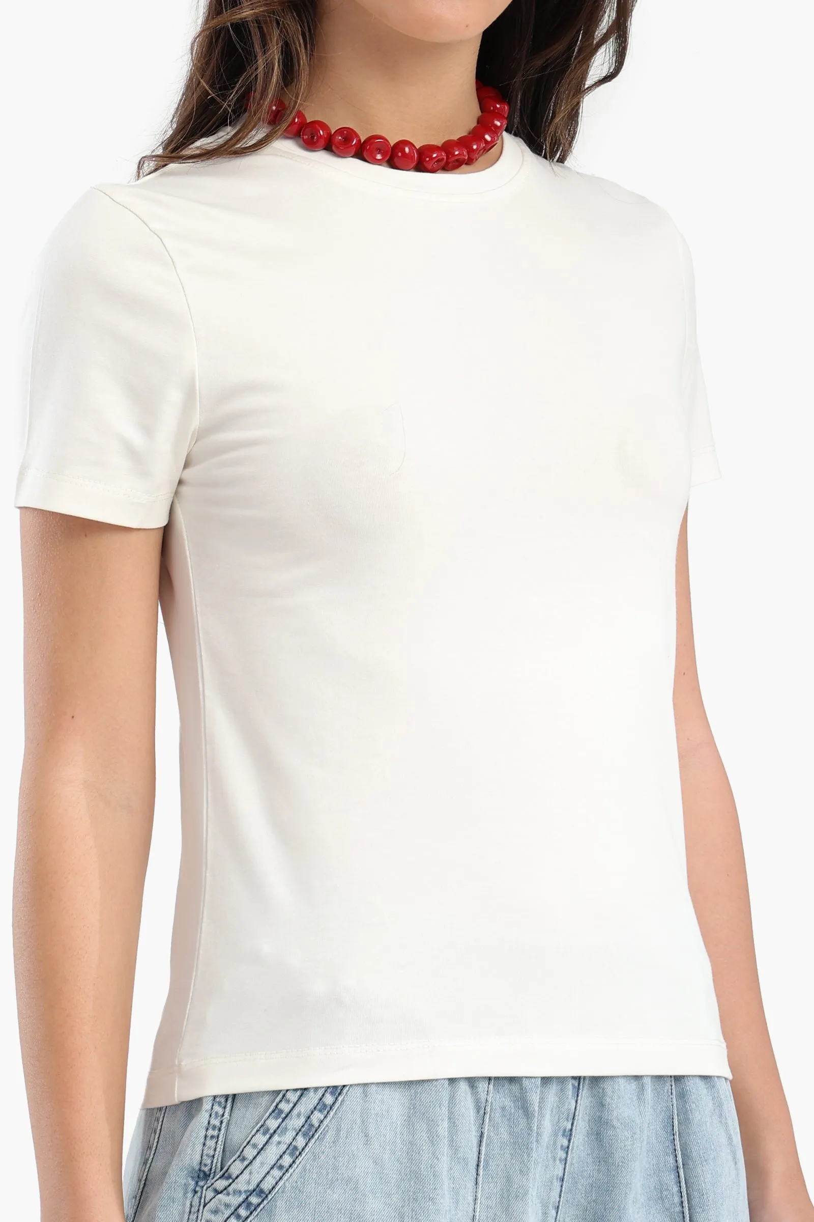 Cotton Basic Slip On T-Shirt