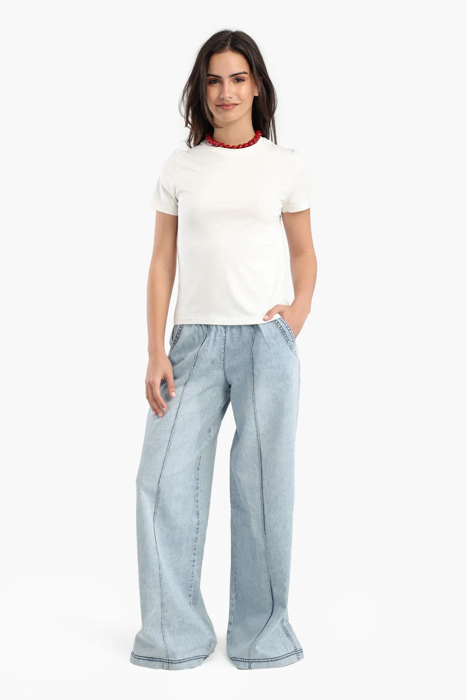 Cotton Basic Slip On T-Shirt